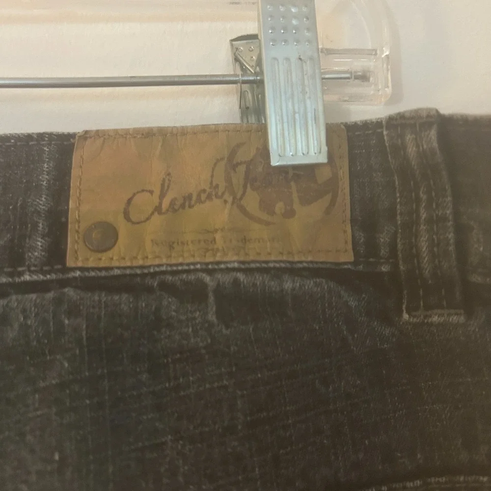 Vintage Clench Jeans Shorts Size 40x13 Y2K Faded Blue Skater Grunge Streetwear